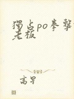 独占po拳击馆老板