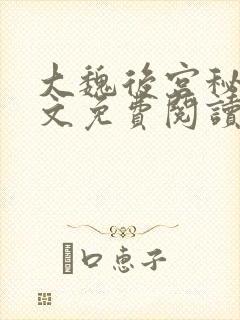 大魏后宫秘史全文免费阅读笔趣阁封面