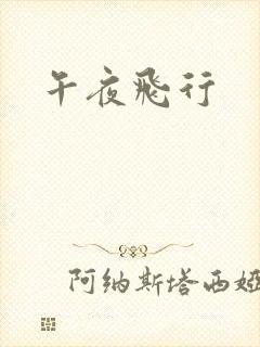 午夜飞行封面