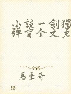 小说一剑独尊无弹窗全文免费阅读