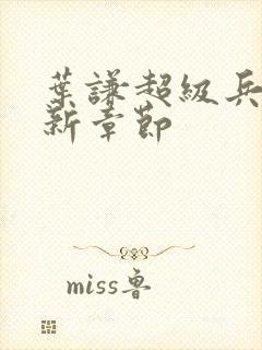 叶谦超级兵王最新章节