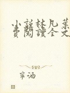 小说林凡叶惜免费阅读全文