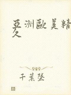 亚洲欧美精品久久