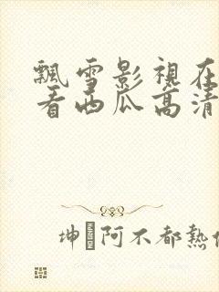 飘雪影视在线观看西瓜高清免费版封面