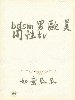 bdsm男欧美同性tv