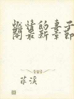 燃情的妻子笔趣阁最新章节免费阅读