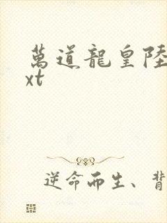 万道龙皇陆鸣txt