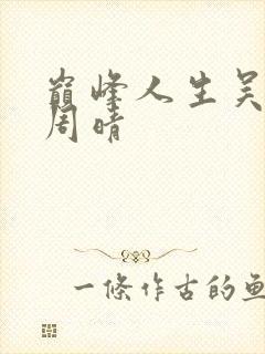 巅峰人生吴云峰周晴