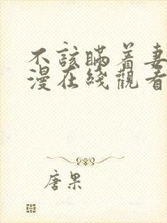 不该瞒着妻子动漫在线观看全集免费