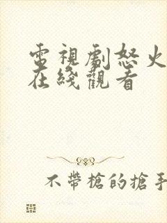 电视剧怒火重案在线观看