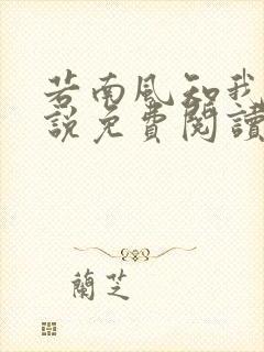 若南风知我意小说免费阅读无弹窗封面