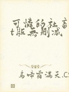 可怜的社畜txt版无删减