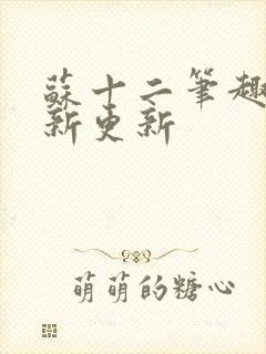 苏十二笔趣阁最新更新