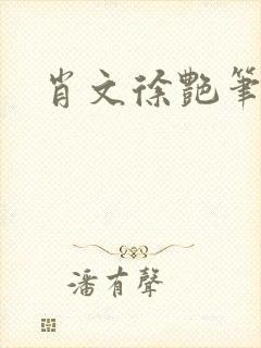 肖文徐艳笔趣阁封面