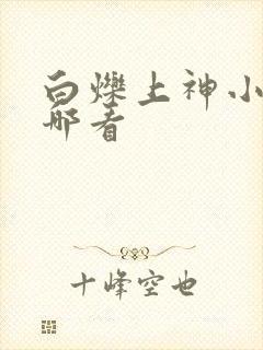 白烁上神小说在哪看