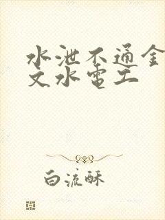 水泄不通金银原文水电工