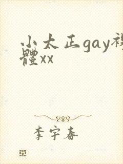 小太正gay裸体xx