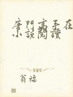 唐门高手在异世小说阅读