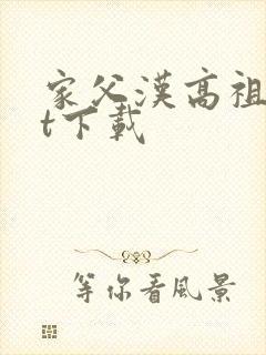 家父汉高祖txt下载