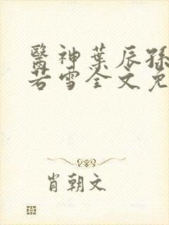 医神叶辰孙怡夏若雪全文免费阅读封面