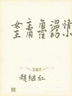 女主角温情,男主角霍的小说封面