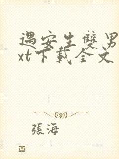 遇安生双男主txt下载全文免费