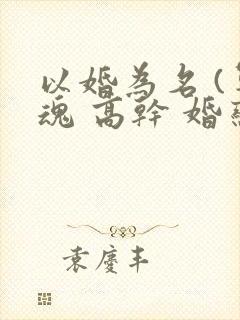 以婚为名 (军魂 高干 婚恋)封面