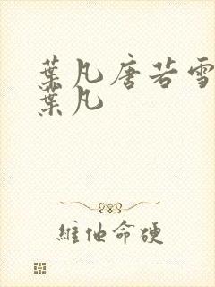 叶凡唐若雪王婿叶凡封面