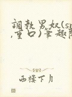 调教男奴(sm,重口)笔趣阁