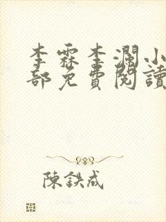 李霖李澜小说全部免费阅读