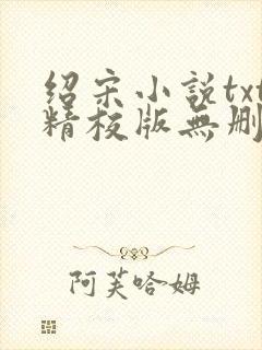 绍宋小说txt精校版无删减