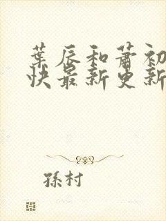 叶辰和萧初然最快最新更新