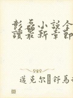 彭磊小说全文阅读最新章节更新时间