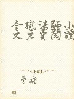 全职法师小说全文免费阅读无弹窗封面