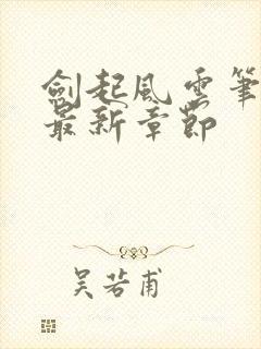 剑起风云笔趣阁最新章节