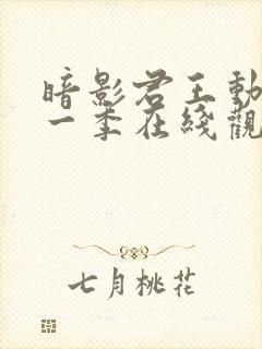 暗影君王动漫第一季在线观看