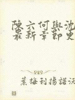 陈六何与沈轻舞最新章节更新时间