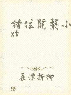 错位关系小说txt