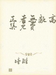 正者无敌高清全集免费