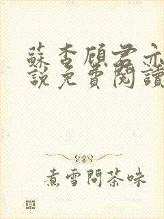 苏杳顾君亦的小说免费阅读笔趣阁封面