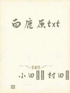 白鹿原txt