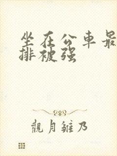 坐在公车最后一排被强