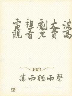 电视剧大波在线观看免费高清