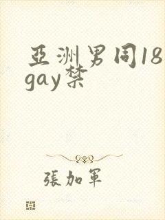 亚洲男同18 gay禁