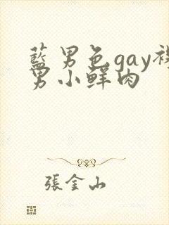 蓝男色gay裸男小鲜肉封面