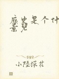 历史是个什么玩意儿