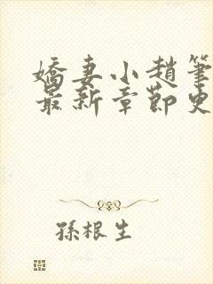 娇妻小赵笔趣阁最新章节更新时间