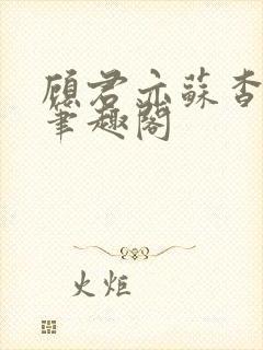 顾君亦苏杳小说笔趣阁