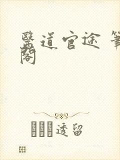 医道官途 笔趣阁