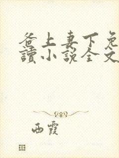 爸上妻下免费阅读小说全文封面